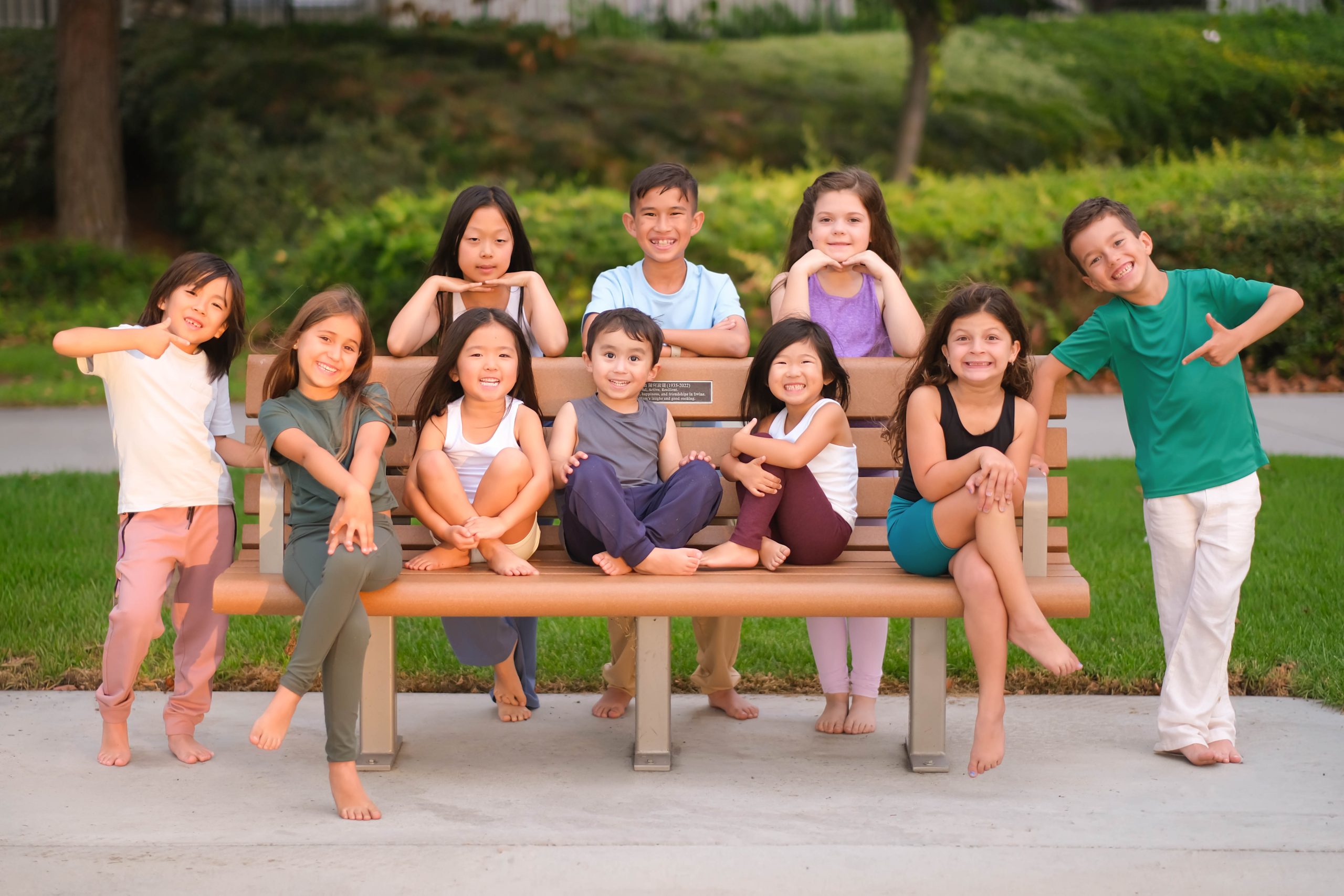 FOCUS kids on bench